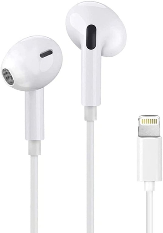 Wired Earphones Compatible with iPhone 12/11/X/7 8/7 8Plus Built-in Microphone/Volume Control Compatible with All iOS Systems Apple MFi Certified iPhone Earbuds Headphones with Lightning Connector, 