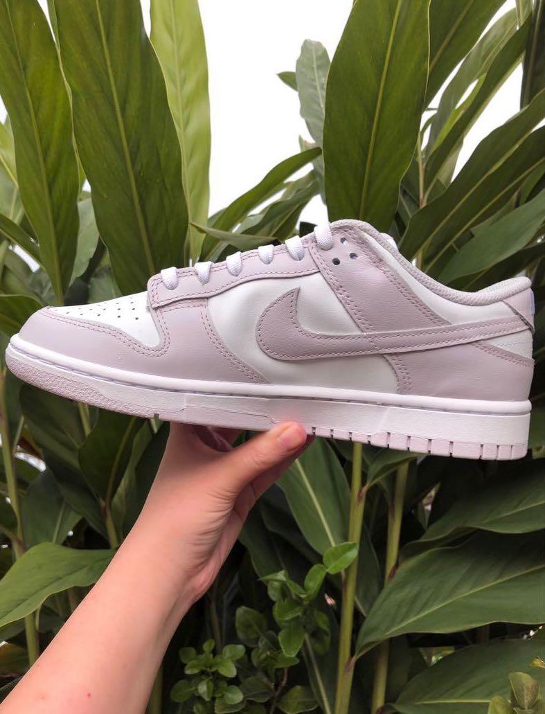 全新淺紫白US6.5 (37.5) dunk low light violet 紫羅蘭淺色香芋, 女裝