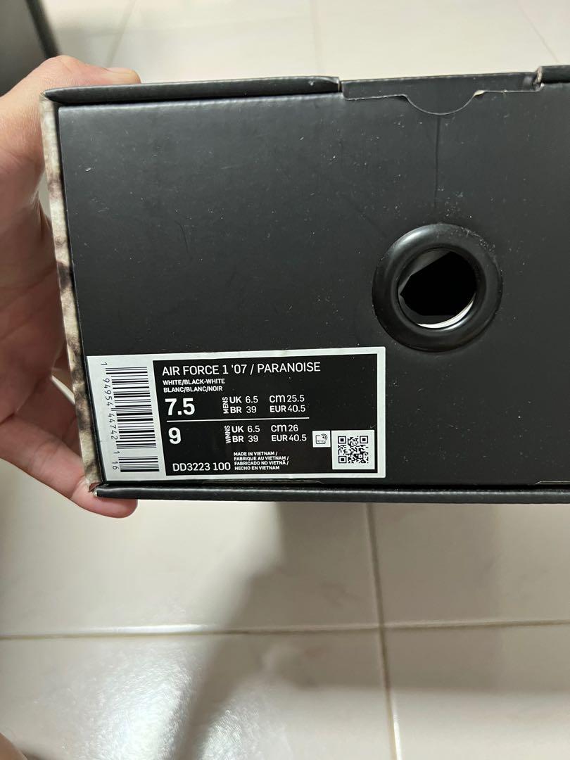 Air force 1 6.5 mens top