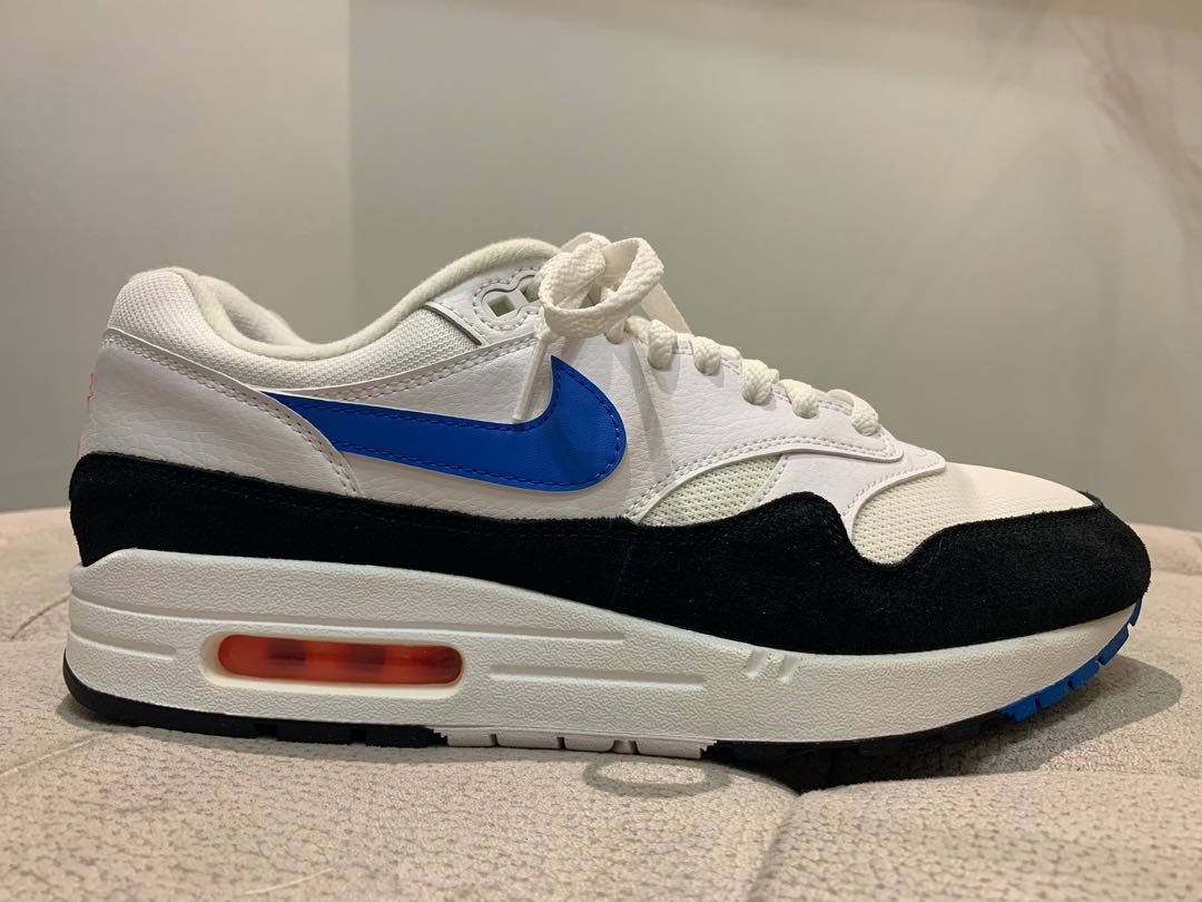 Air max 1 Blue Orange Men s Fashion Footwear Sneakers on Carousell