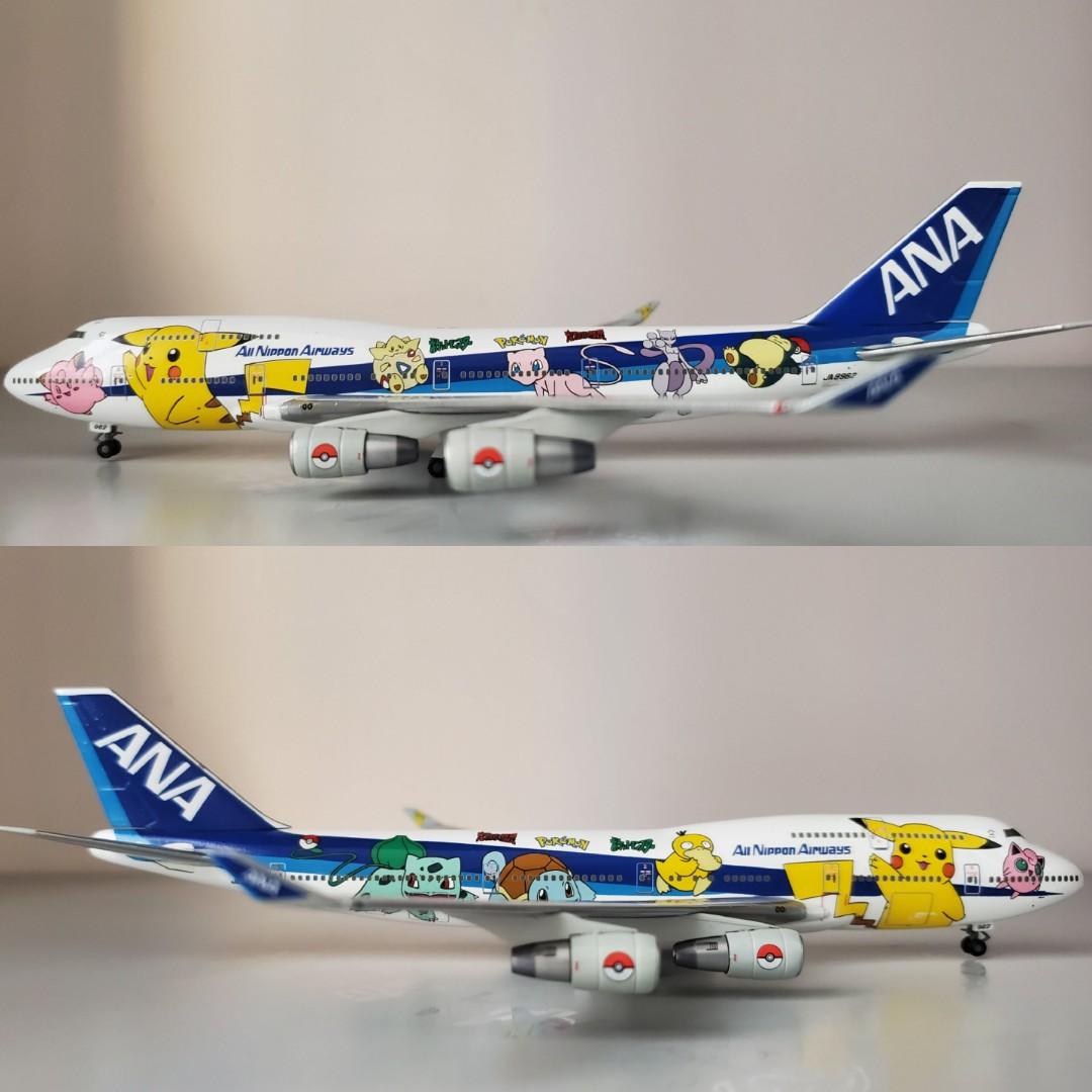 全日空ANA官方版B747-400(Pokemon Jet International彩繪塗裝) 1:400 