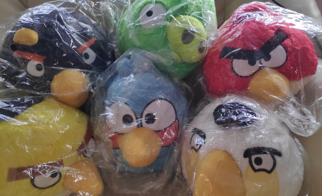 Angry bird soft toys changi airport Hobbies Toys Toys Games on Carousell