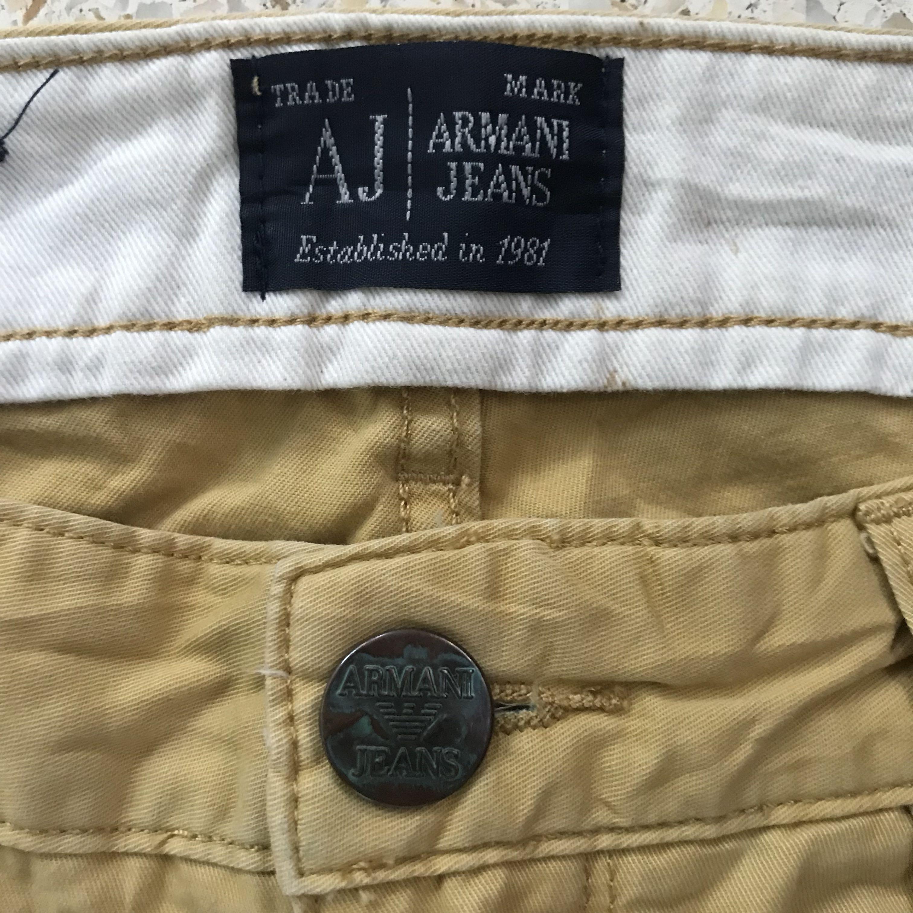 Armani Jeans Chino Pants Men s Fashion Bottoms Jeans on Carousell