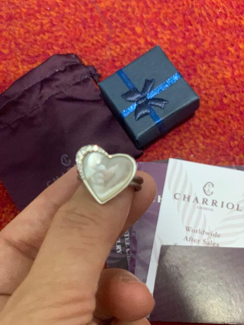 Authentic Charriol ring with mother of pearl Luxury Accessories on Carousell
