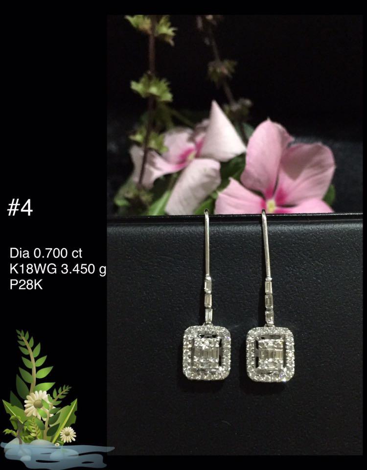 Authentic Diamond Earrings in K18 White Gold (Category: Earrings) located in Manila. Submitted by vidap (Listing ID 1158829712, Image 1). Description: Diamond Earrings K18 White Gold Authentic Brand New Source: Japan .