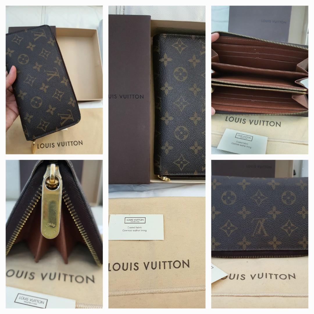 Louis Vuitton LV gold button zip wallet 100% authentic, Luxury, Bags &  Wallets on Carousell
