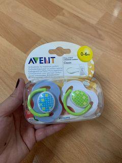 Avent Baby Pacifier 0-6 mos