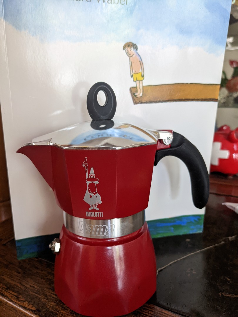 Bialetti Moka Dama Red 3 cup BN brand 