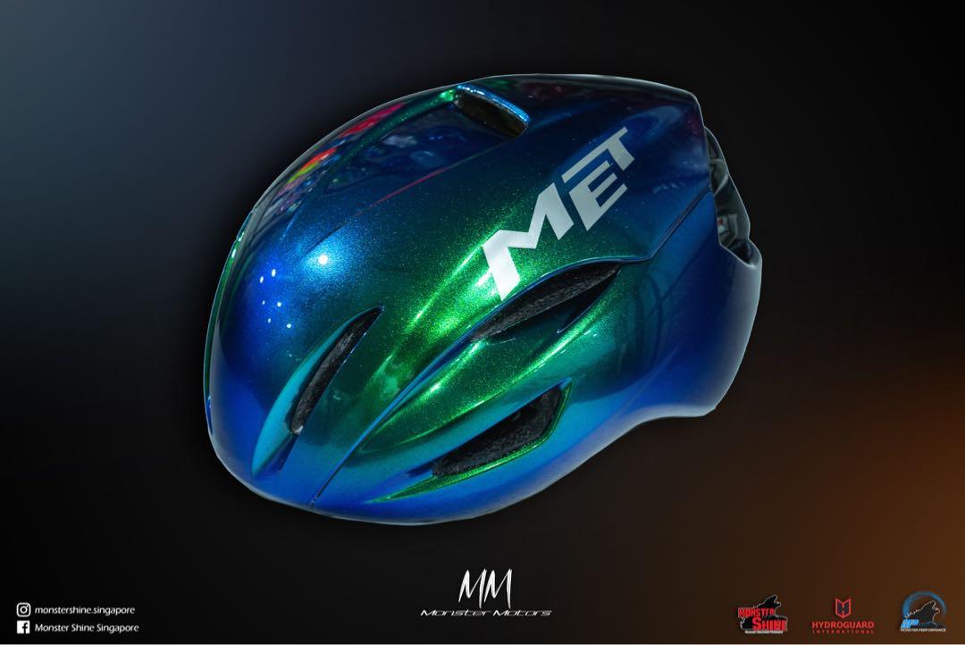 Bicycle Helmet spray paint bike