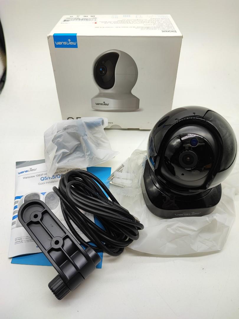 Wansview Q5 Indoor Security Camera 2K WiFi IP Pan Tilt Black