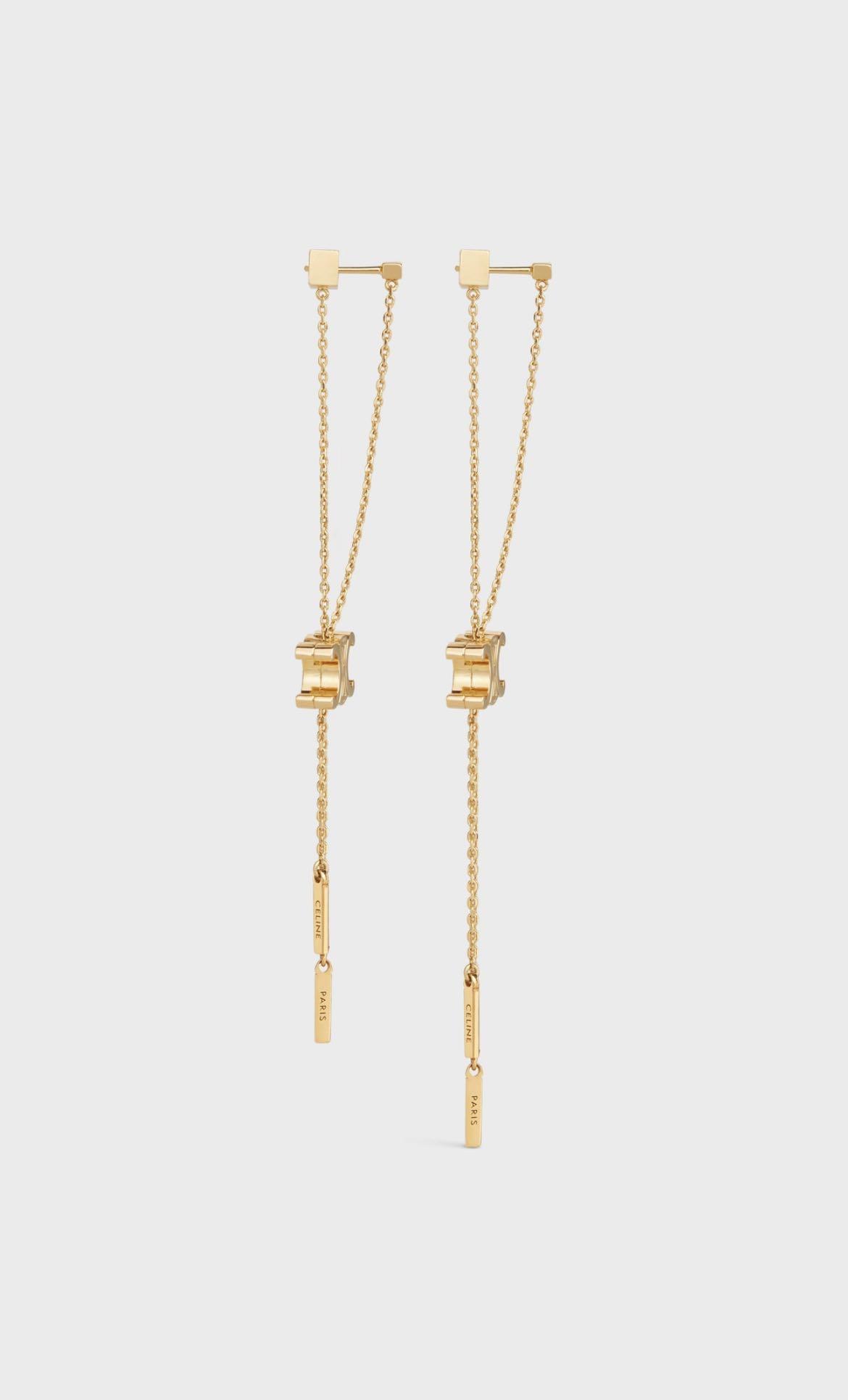 celine triomphe earrings