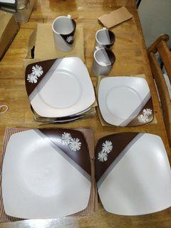 Ceramics plate and mug set