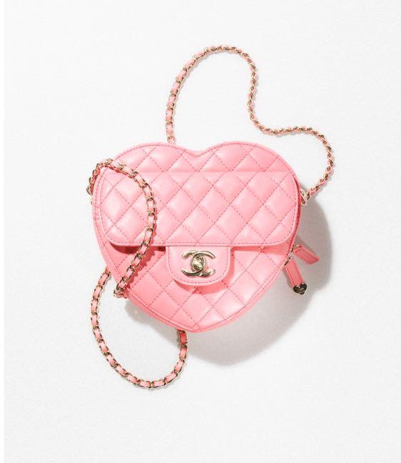 Chanel small pink heart bag, Women's Fashion, Bags & Wallets, Cross-body  Bags on Carousell