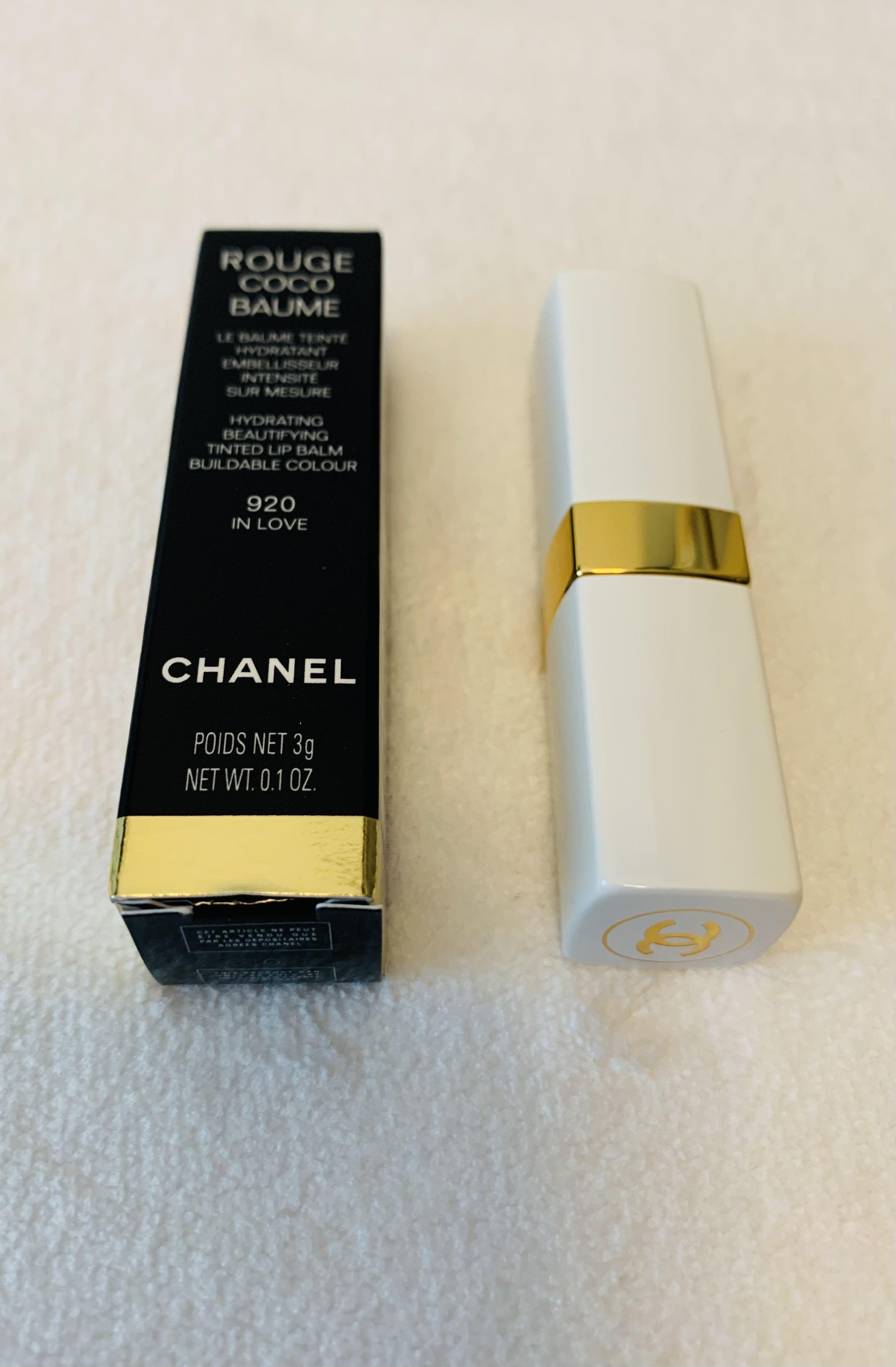 Chanel Rouge Coco Baume Hydrating Beautifying Tinted Lip Balm #920 In Love
