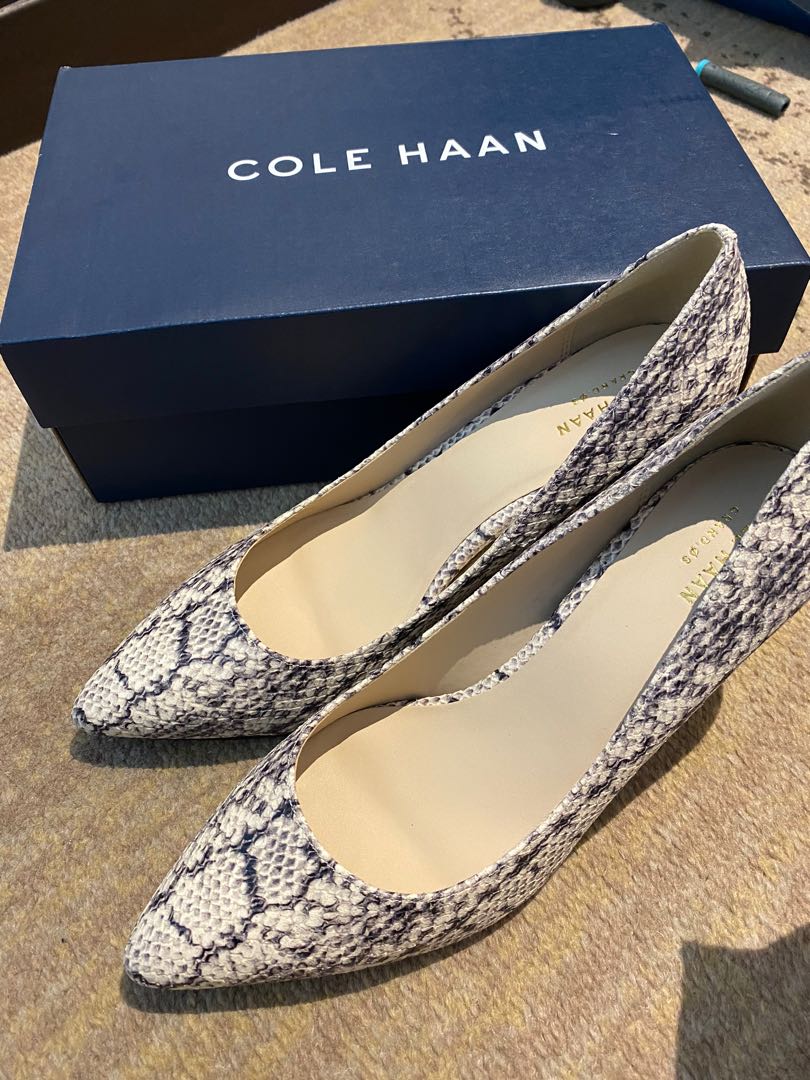 Cole Haan Snakeskin Pumps