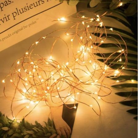 Copper String Lights 3 AA Battery
