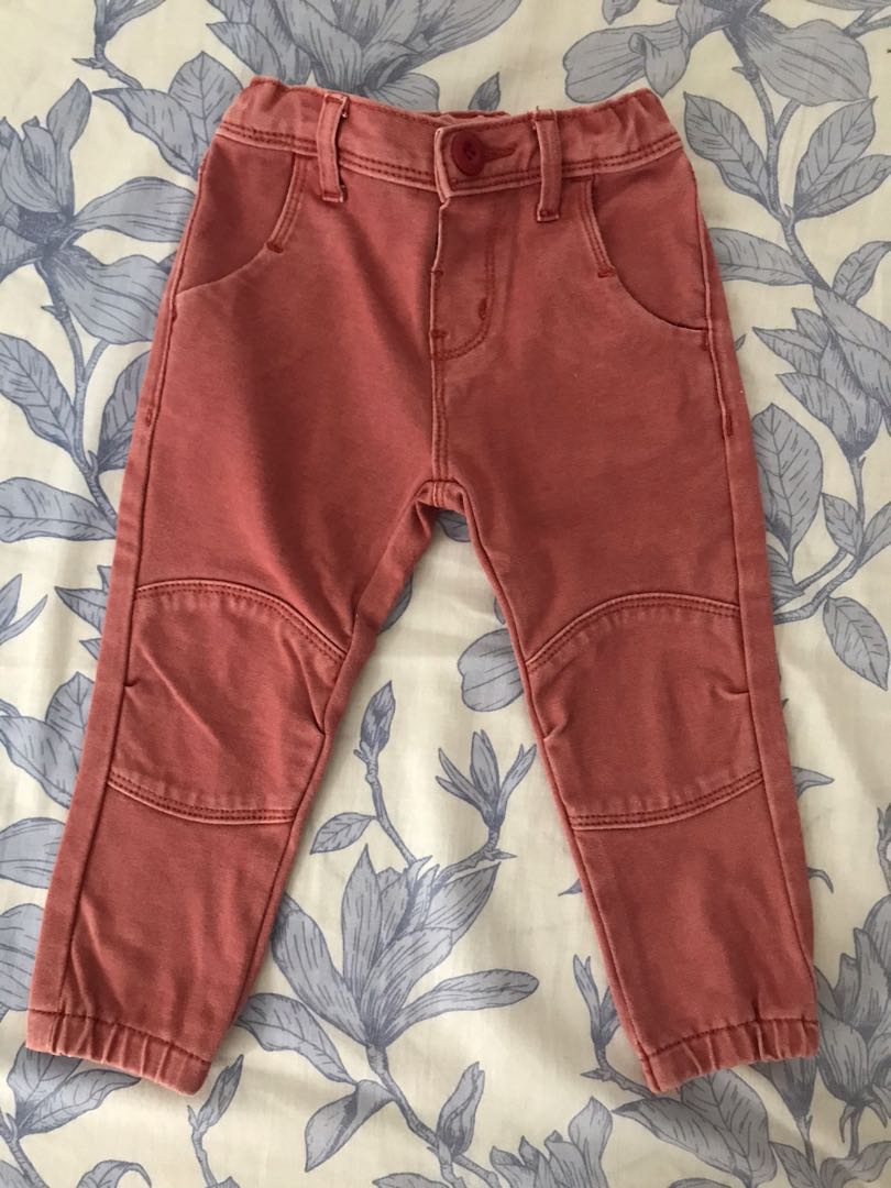 Crib Couture Kids Dark Pink Jogger Pants 12M, Babies & Kids, Babies