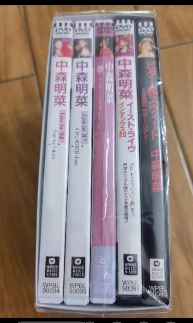 中森明菜演唱會DVD(曆年)5個演唱會(5.1聲道)(全新未拆)絕版-日版套裝