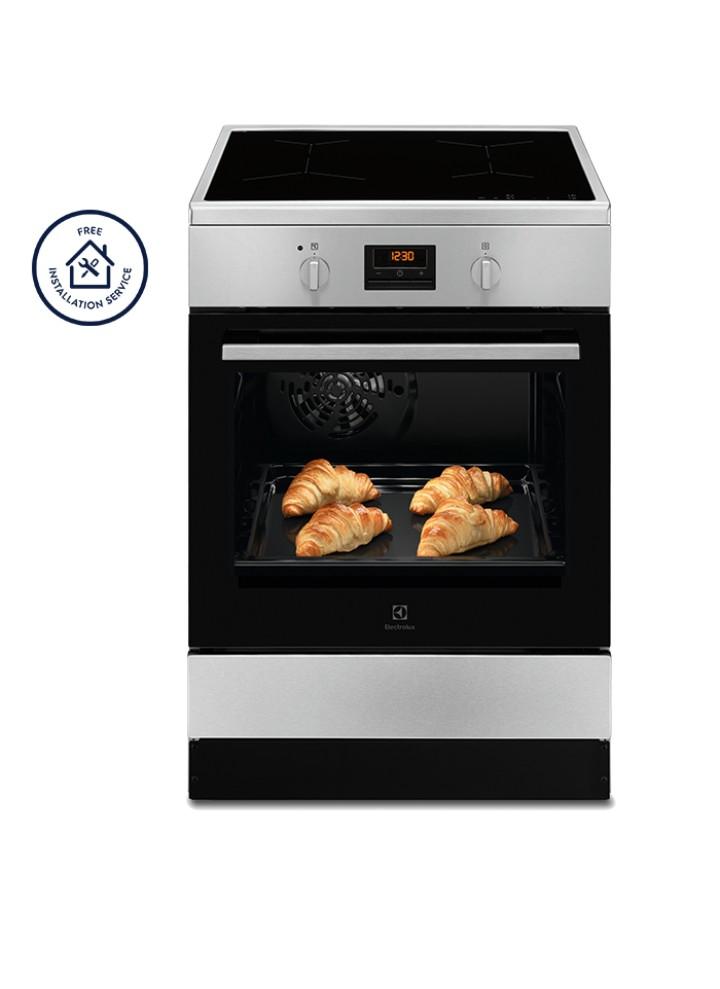 Electrolux 60 cm Freestanding Induction Range with Electric Oven, TV