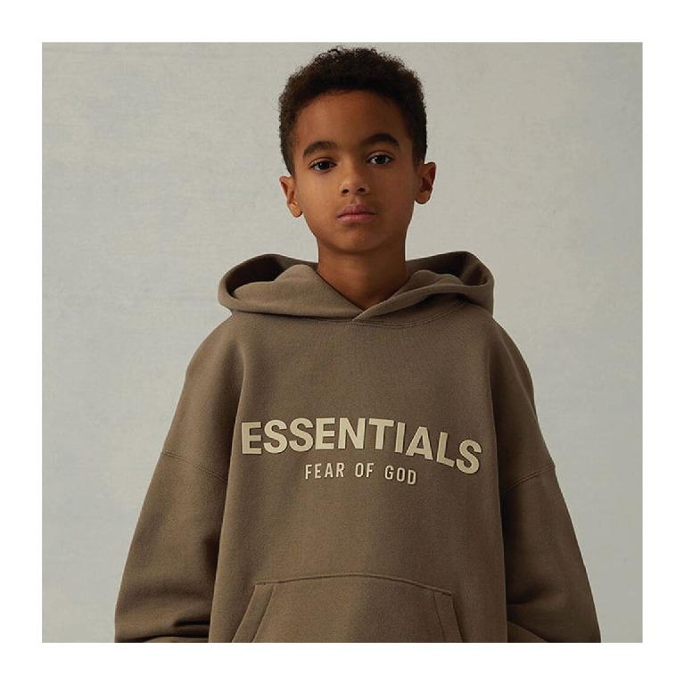 Taupe Cotton Hoodie by Fear of God ESSENTIALS on Sale