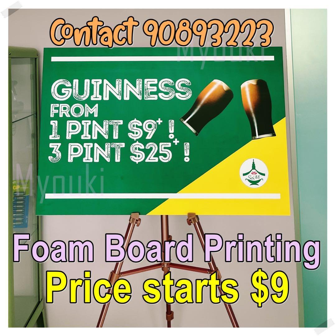 FAST FOAM BOARD PRINTING, Hobbies & Toys, Stationery & Craft, Art