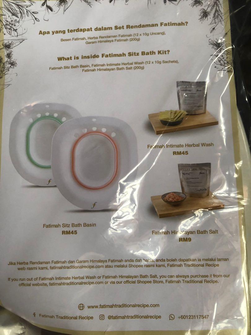 Fatimah Sitz Bath Kit, Beauty & Personal Care, Sanitary Hygiene on