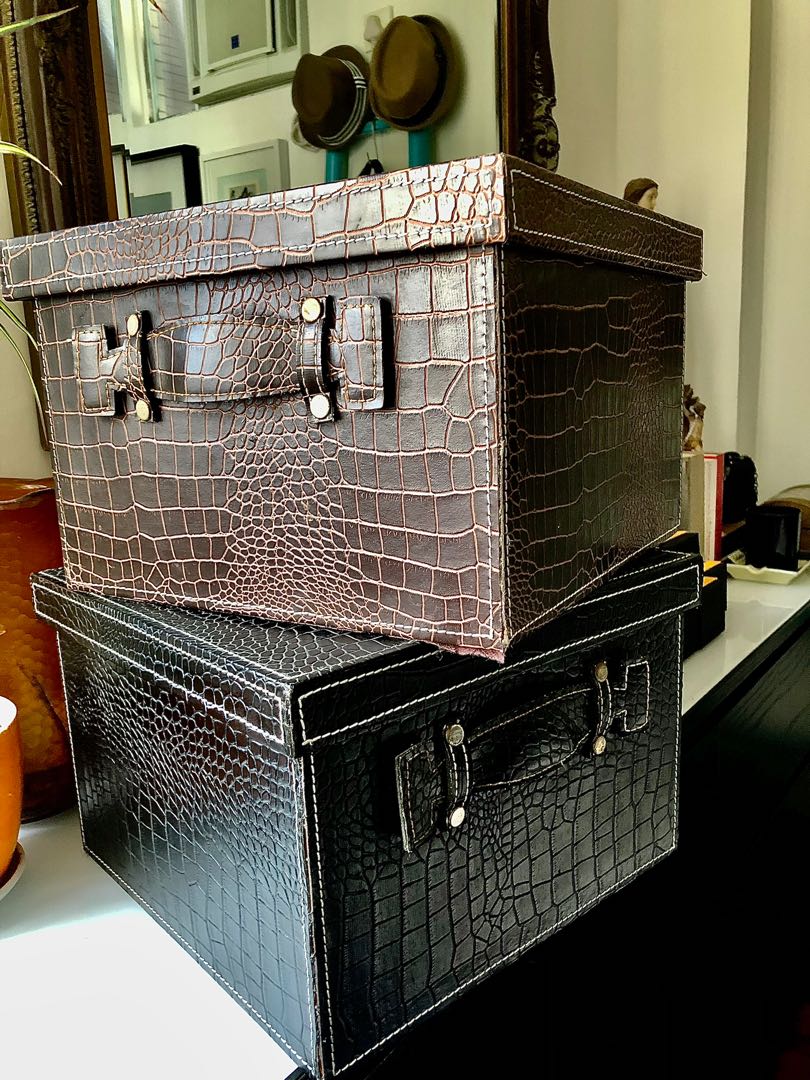 Croc shop storage boxes