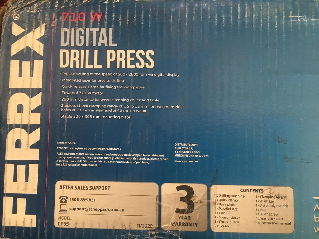 Ferrex Digital Drill Press, Furniture & Home Living, Home Improvement ...