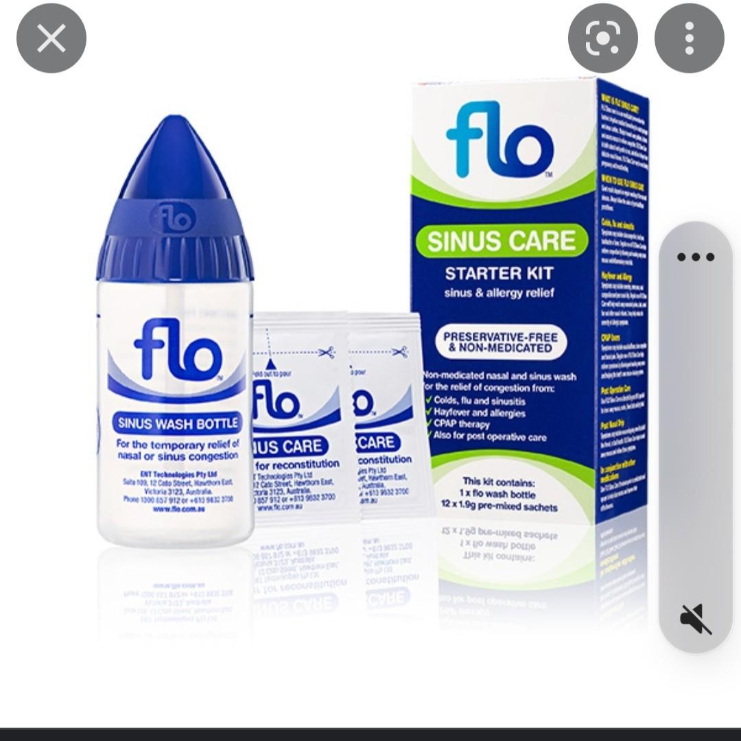 Flo Sinus Care Starter Kit & bottle, Health & Nutrition, Medical ...
