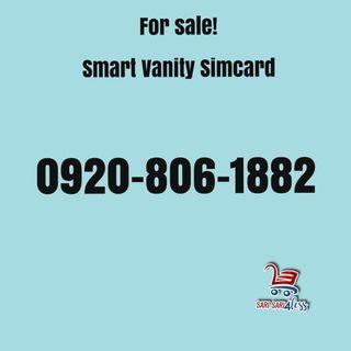 FOR SALE! SMART 0920-806-1882 VANITY SIMCARD NUMBER- 5G