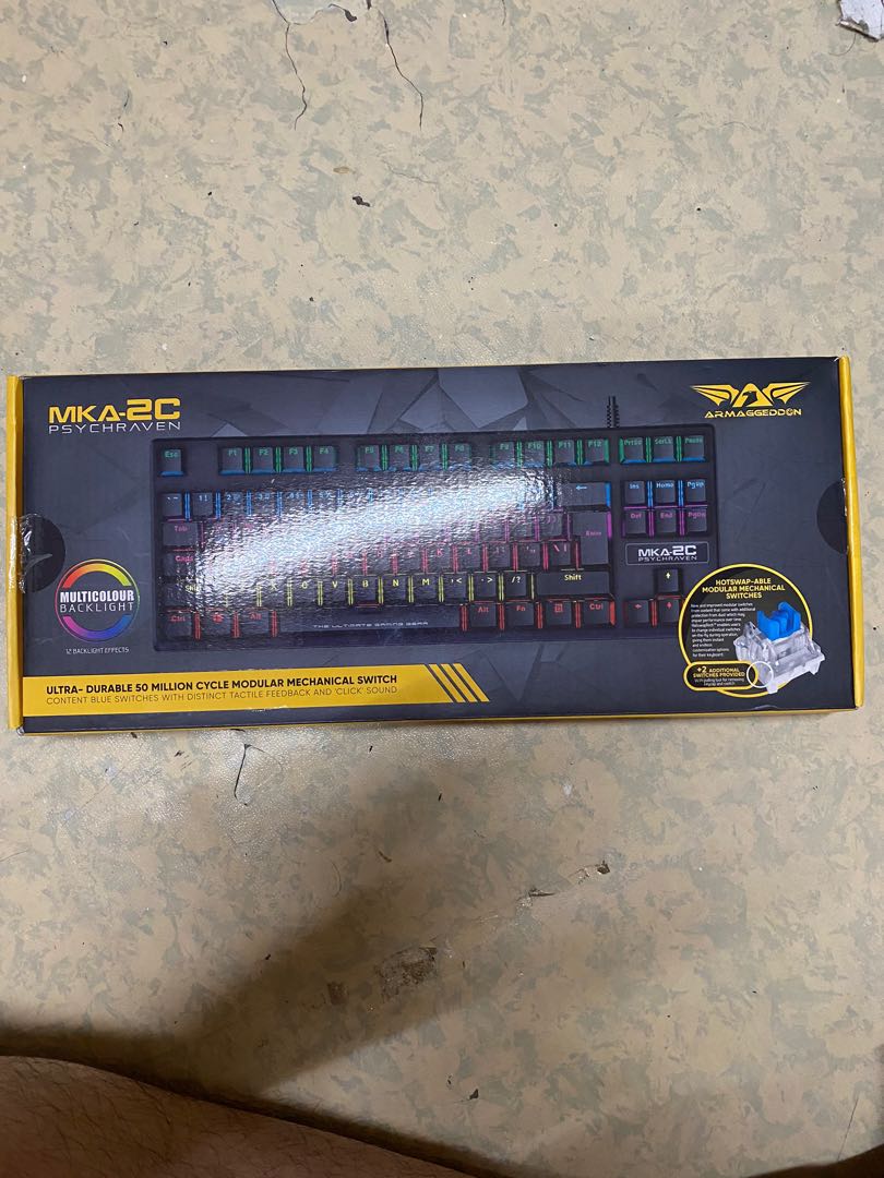 Gaming Keyboard armaggeddon Mka-2c, Computers & Tech, Parts ...