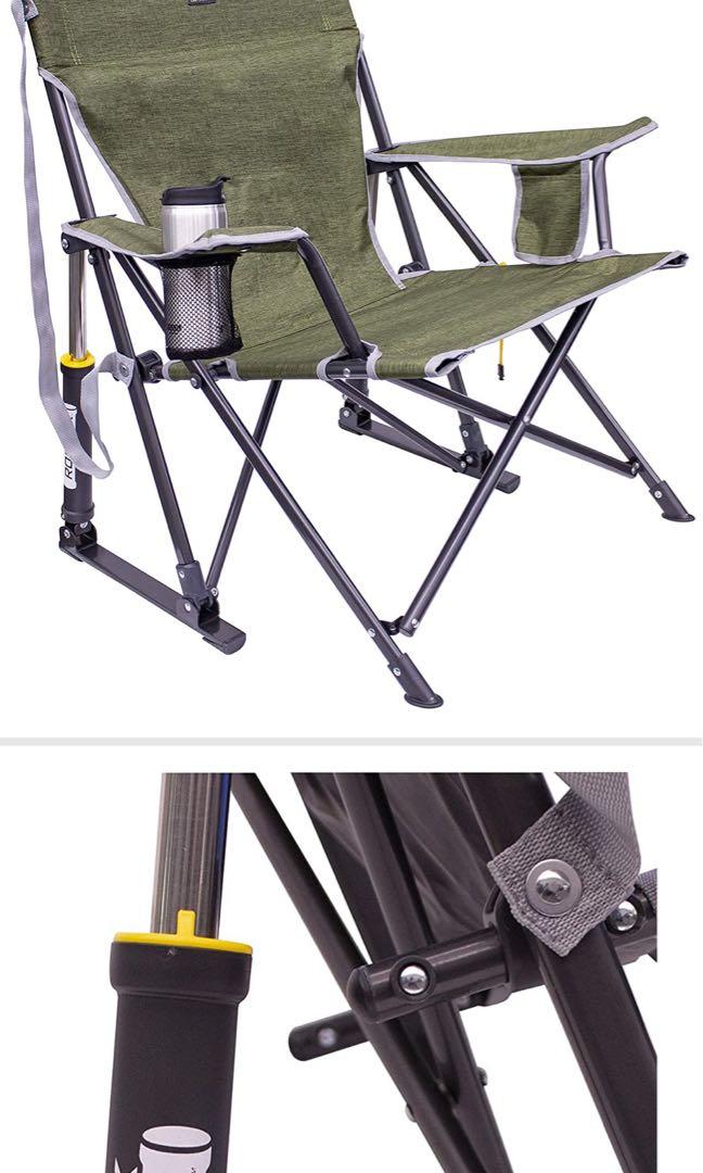 GCI Outdoor Kickback Rocker Portable Rocking Chair & Outdoor Camping