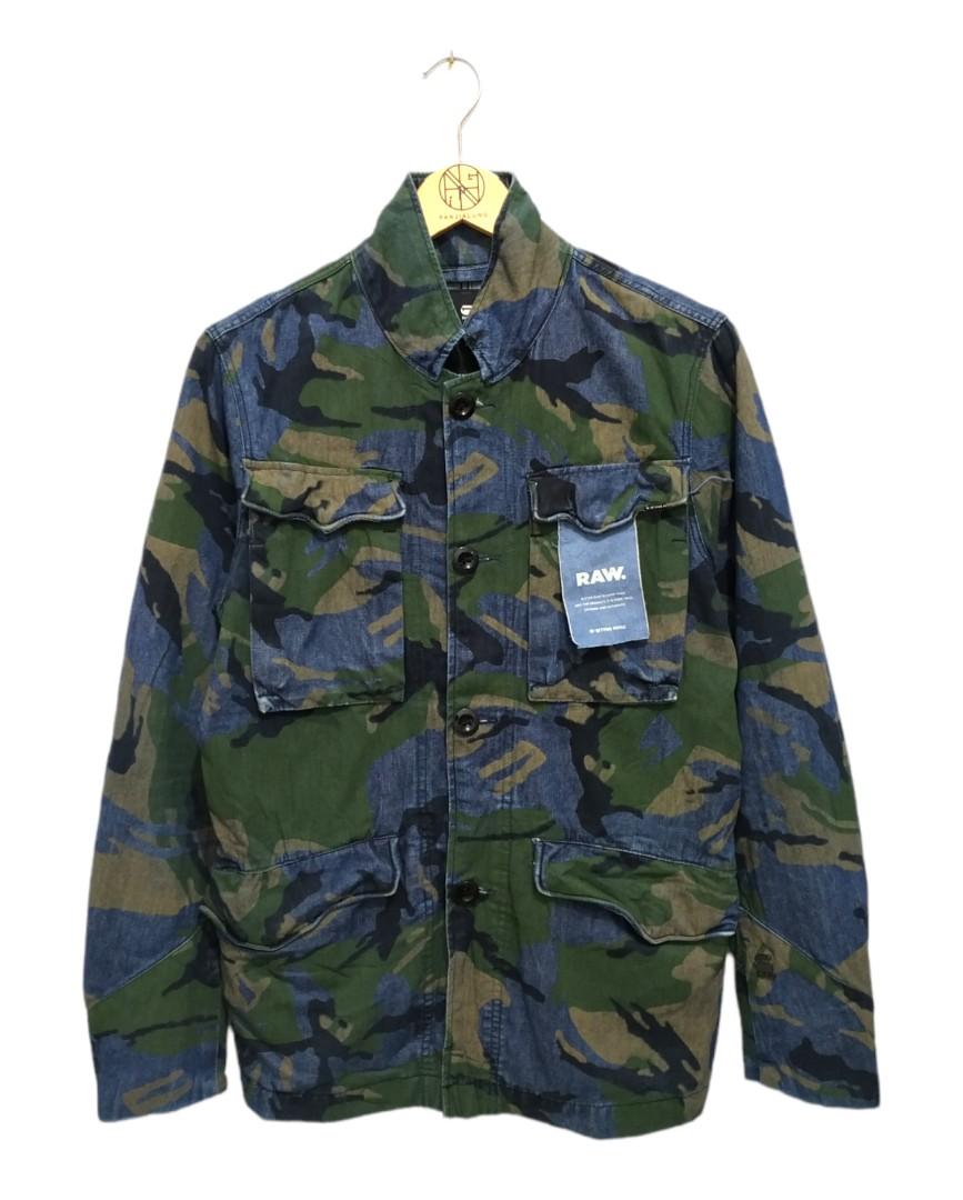 camo denim jacket