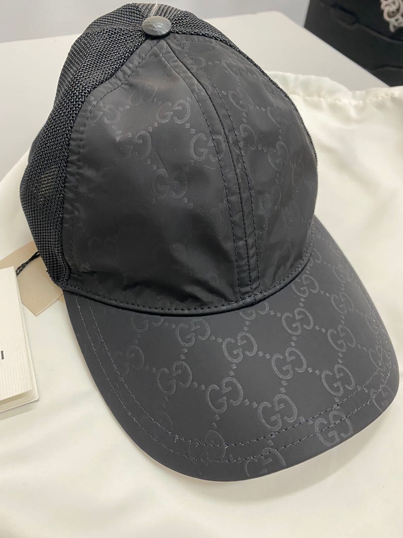 mens gucci cap black