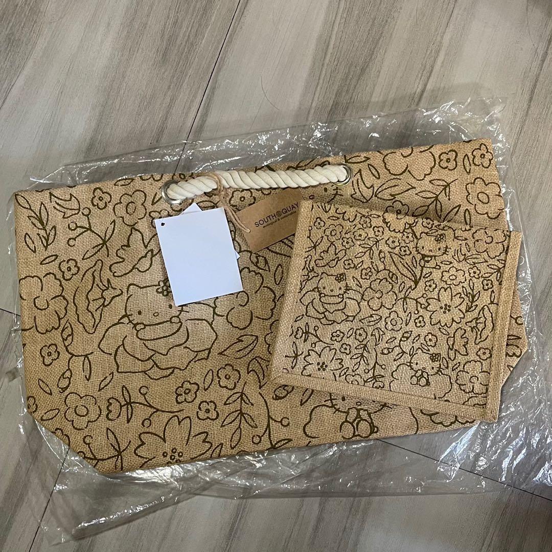 Hello Kitty Jute Bag, 女裝, 手袋及銀包, Tote Bags Carousell