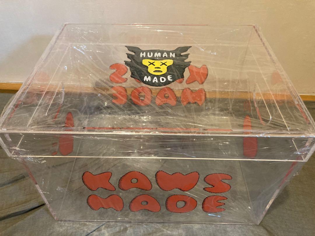 Human Made x KAWS ACRYLIC FILE BOX KAWS MADE 膠箱, 名牌, 飾物及