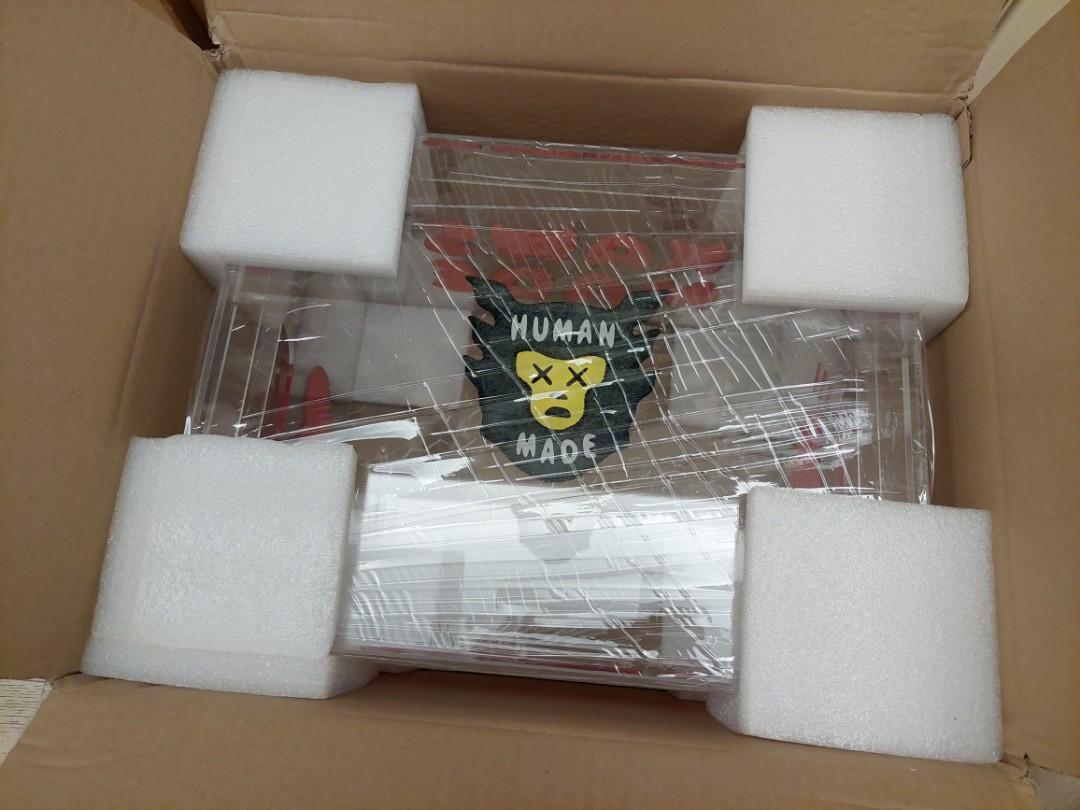 全新未開Human Made x KAWS ACRYLIC FILE BOX 透明箱, 男裝, 手錶及
