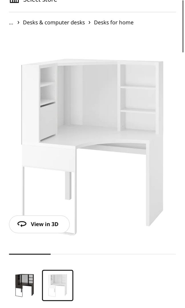 Ikea Micke Corner Desk White 100x142 Cm Furniture Home Living Tables Sets On Carou Ikea Micke Corner Desk White 100x142, Ikea Desk Dimensions Micke