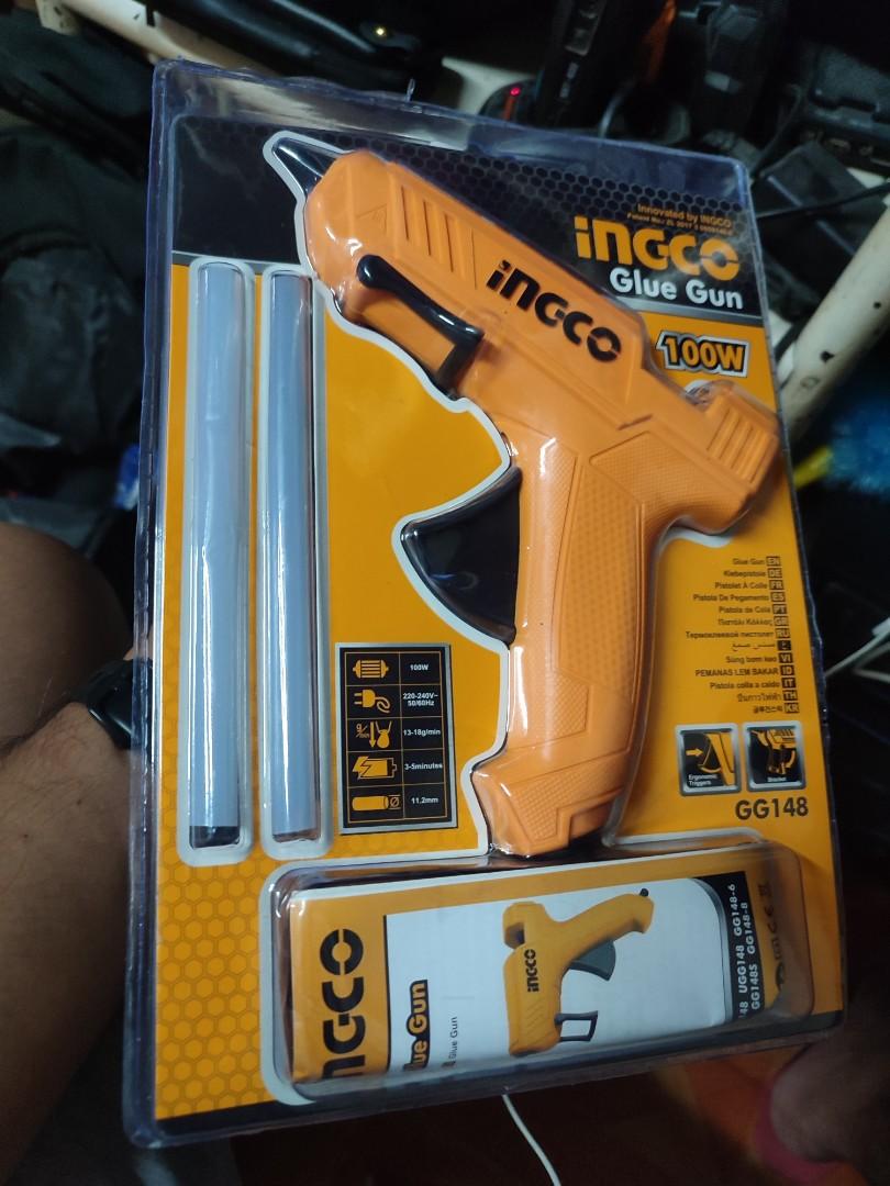 INGCO Industrial Grade Glue Gun (Category: Construction Tools & Equipment) located in Angeles City. Submitted by nathtv (Listing ID 1158843599, Image 1). Description: Rated Power: 100W Rated Frequency: 220-240V 50/60Hz 13-18g/min Glue stick diameter: 11.2mm with 2pcs Glue Sticks.
