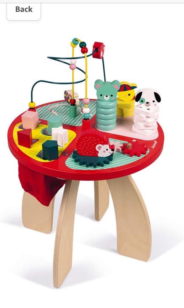 Activity table baby wooden store
