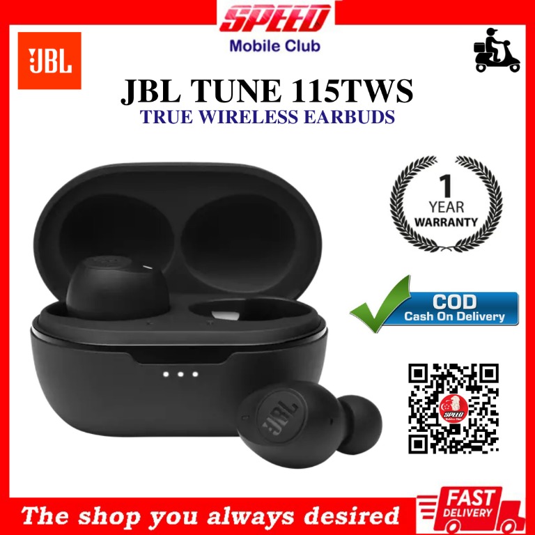 JBL Tune 115TWS True Wireless In Ear Earbuds With Mic | Dual Connect ...