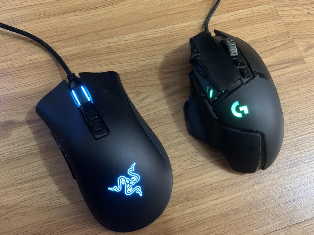 LOGITECH G502 HERO , RAZER DEATHADDER V2 GAMING MOUSE, Computers & Tech