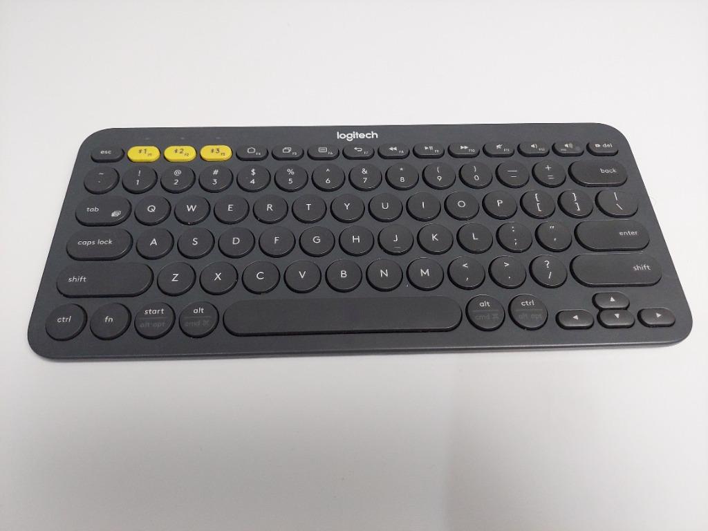 Logitech K380 Multi-Device Bluetooth Keyboard with Free Keyboard Cover ...
