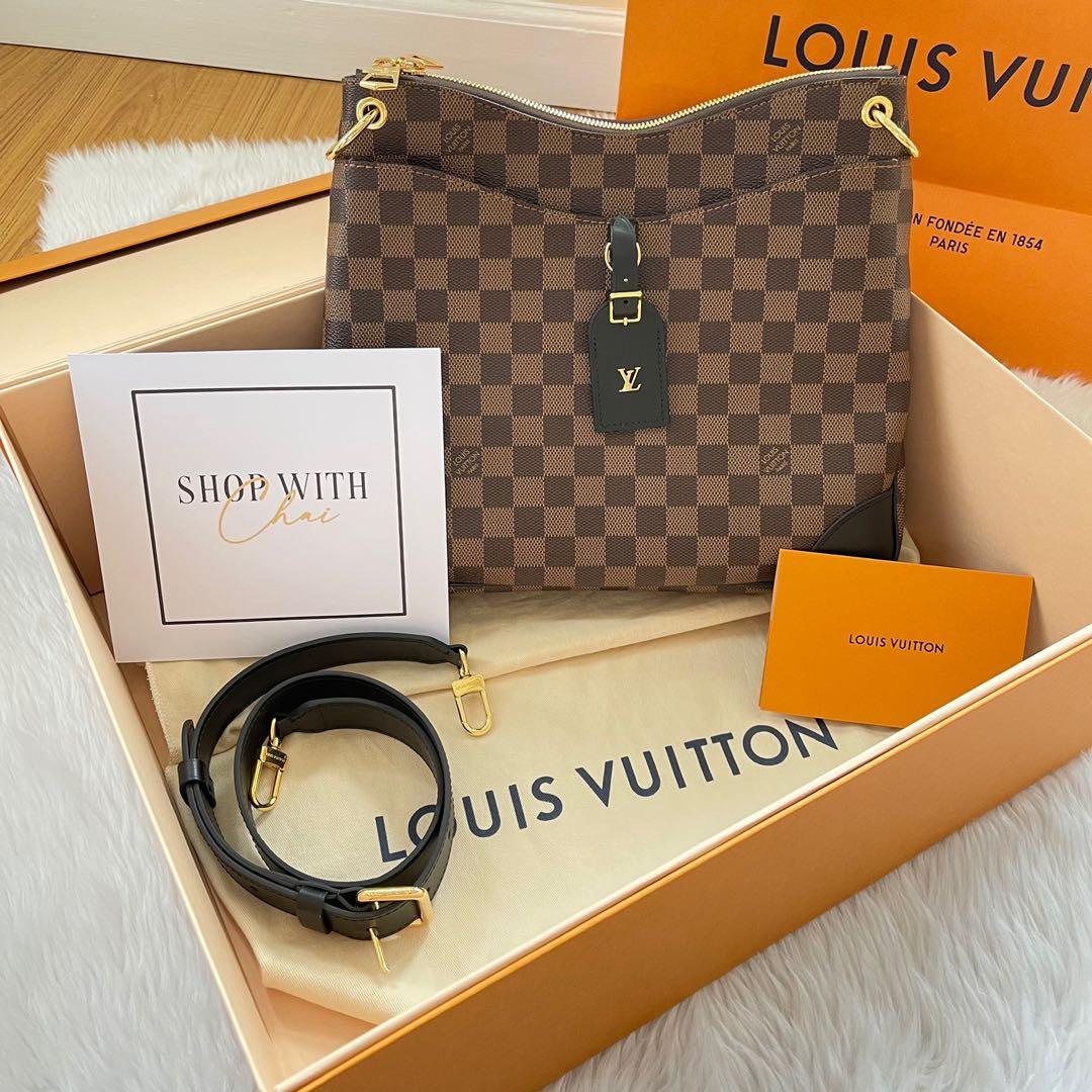 Louis Vuitton Odeon MM size in Damier Ebene, Luxury, Bags
