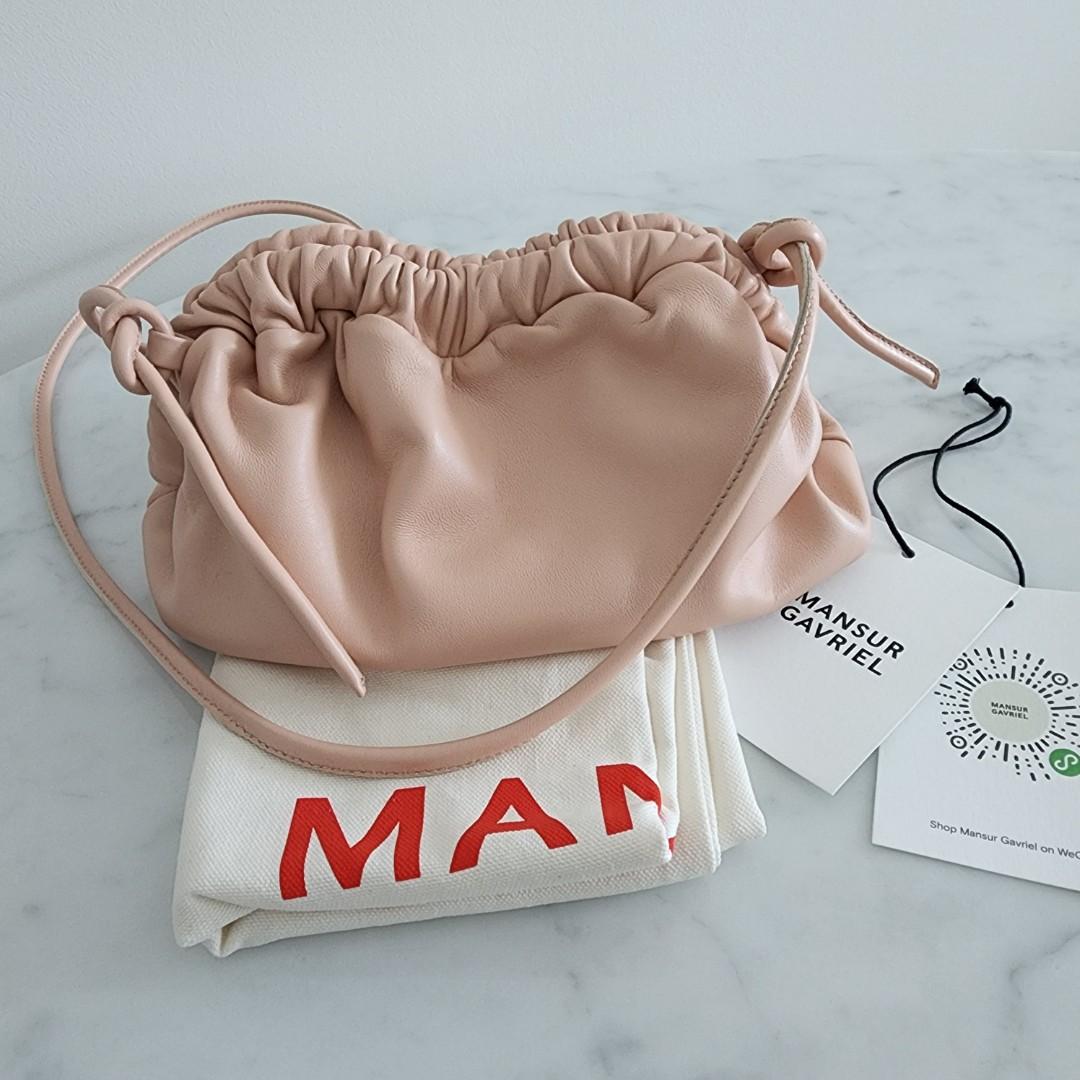 Mansur gavriel mini cloud online leather clutch