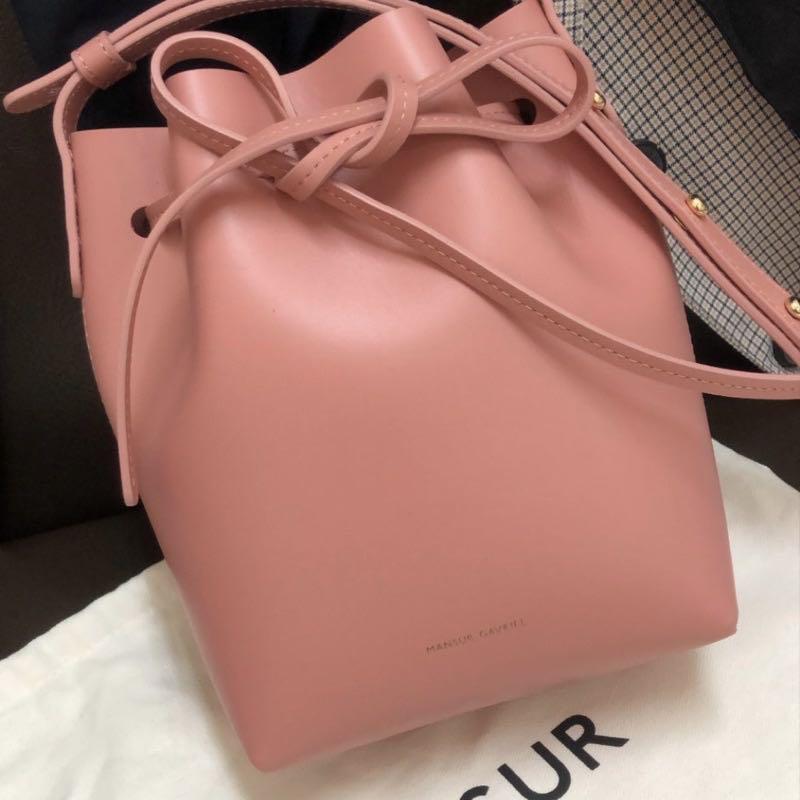 Mansur gavriel shop bucket bag pink