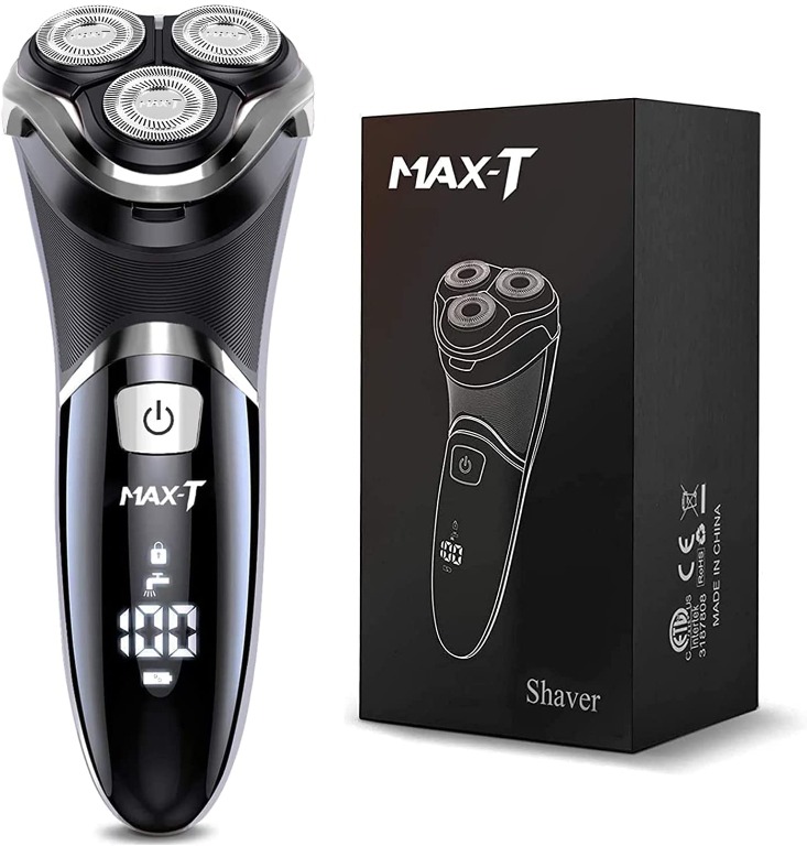 MAX-T Upgraded 3D ProSkin Wet & Dry Men's Electric Shaver, Rechargeable ...