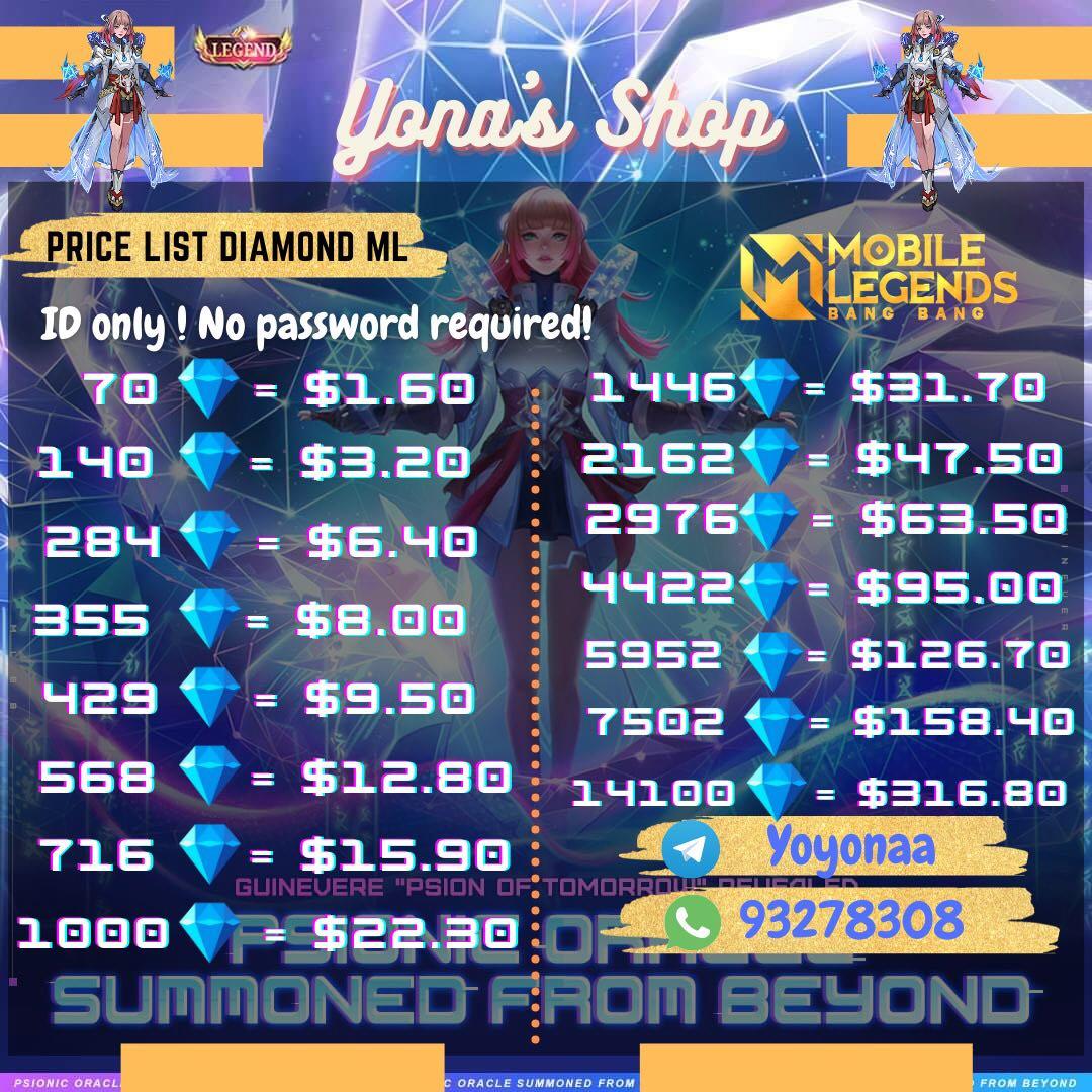 MLBB Diamonds Sale, Video Gaming, Video Games, Others on Carousell