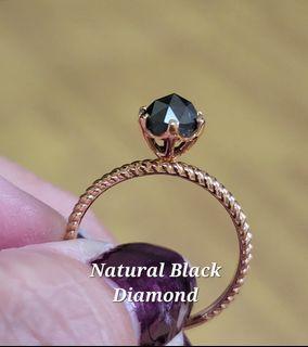 Natural black diamonds
