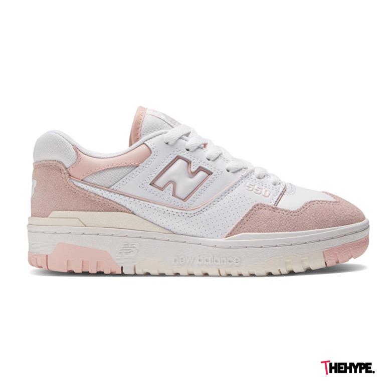 New Balance 550 Pink White, Women's Fashion, Footwear, Sneakers on Carousell